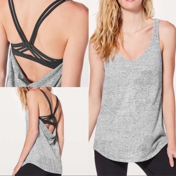 Lululemon Knot Your Typical Tank Pebble Jacquard Size 4 - Picture 9 of 9